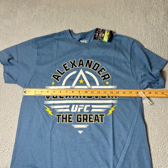 Alexander Volkanovski UFC Tee Mens M Blue‎ "The Great" Graphic Cotton MMA NEW - Picture 5 of 9